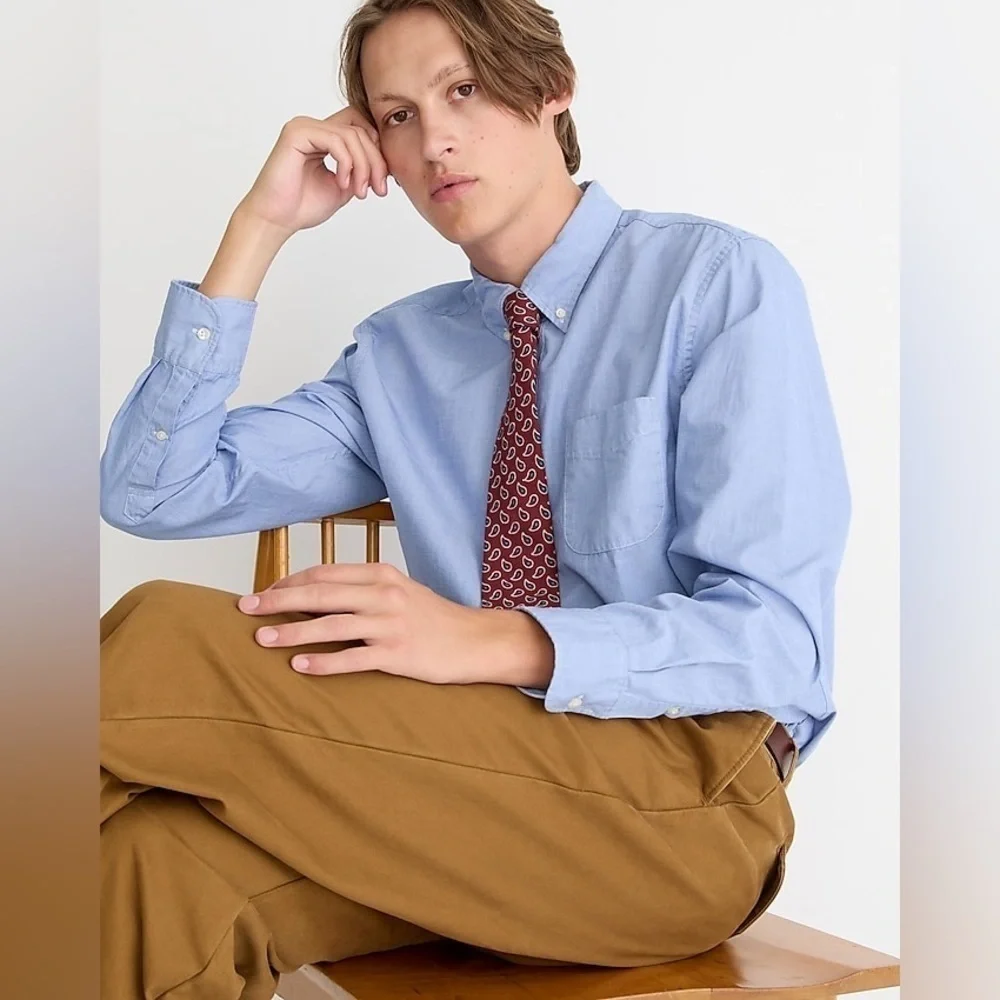 J Crew Secret Wash cotton poplin shirt Item BJ744